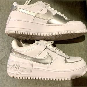 Size 8.5 Platform Nike Air Force 1s